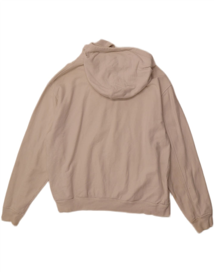 LEVI'S Jersey con capucha y gráfico extragrande para mujer UK 14 Medium Off White