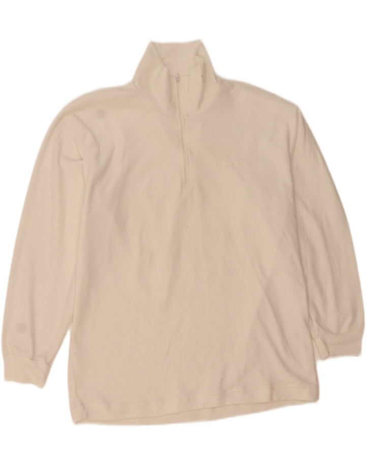 Campagnolo Sudadera Con Cremallera Y Cuello Hombre Jumper XL Blanco Poliéster