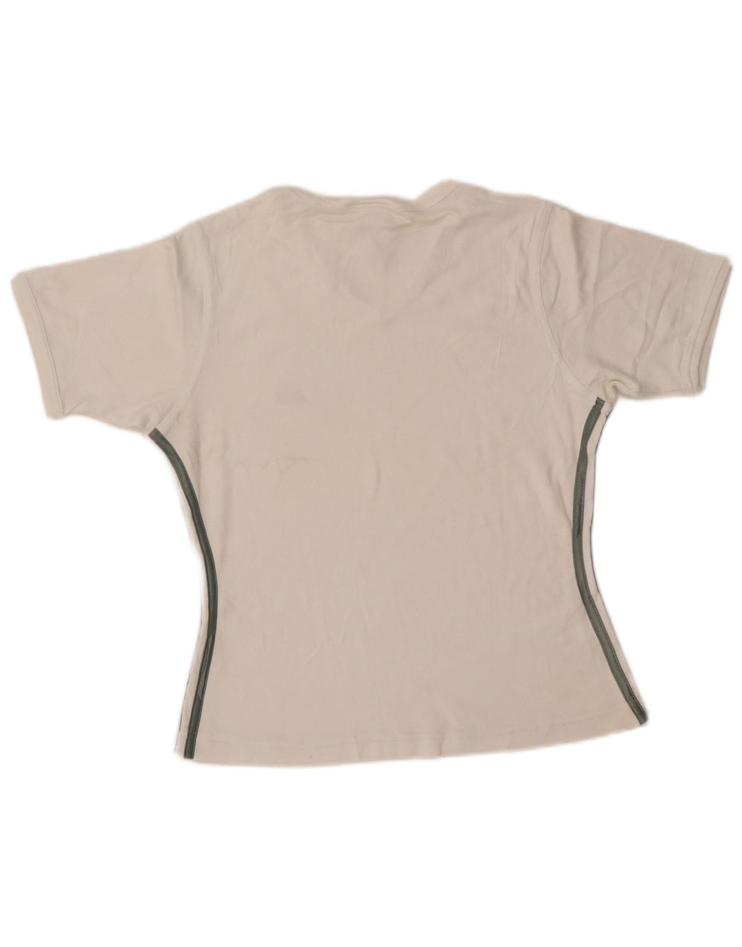 ADIDAS Camiseta Mujer Top UK 40 Mediano Algodón Blanco