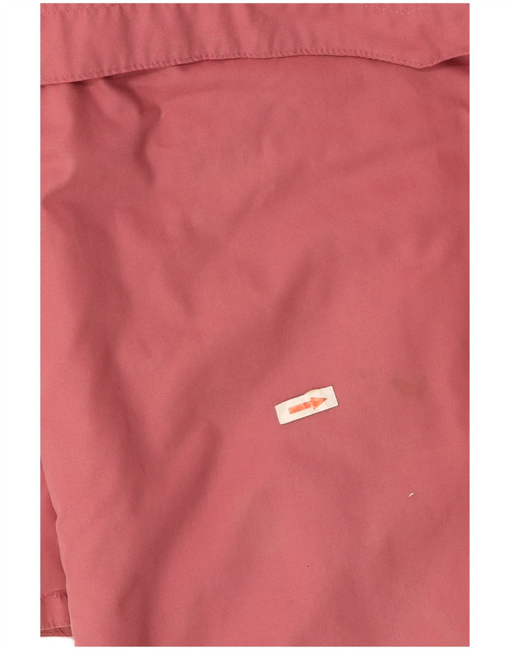 VINTAGE Mujer Gabardina de gran tamaño Reino Unido 16 Poliéster rosa grande