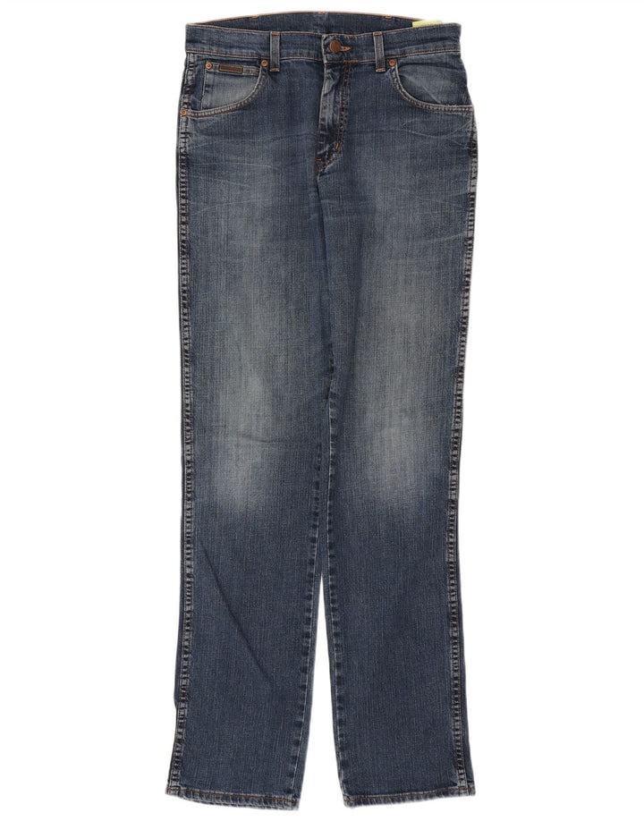 WRANGLER Vaqueros rectos elásticos Texas para hombre W32 L36 Algodón azul