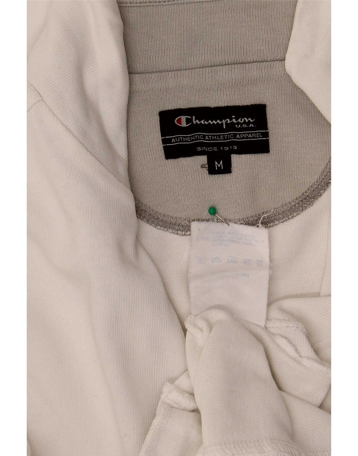 Champion Chaqueta de Chándal para Mujer UK 14 Mediana Algodón Blanco