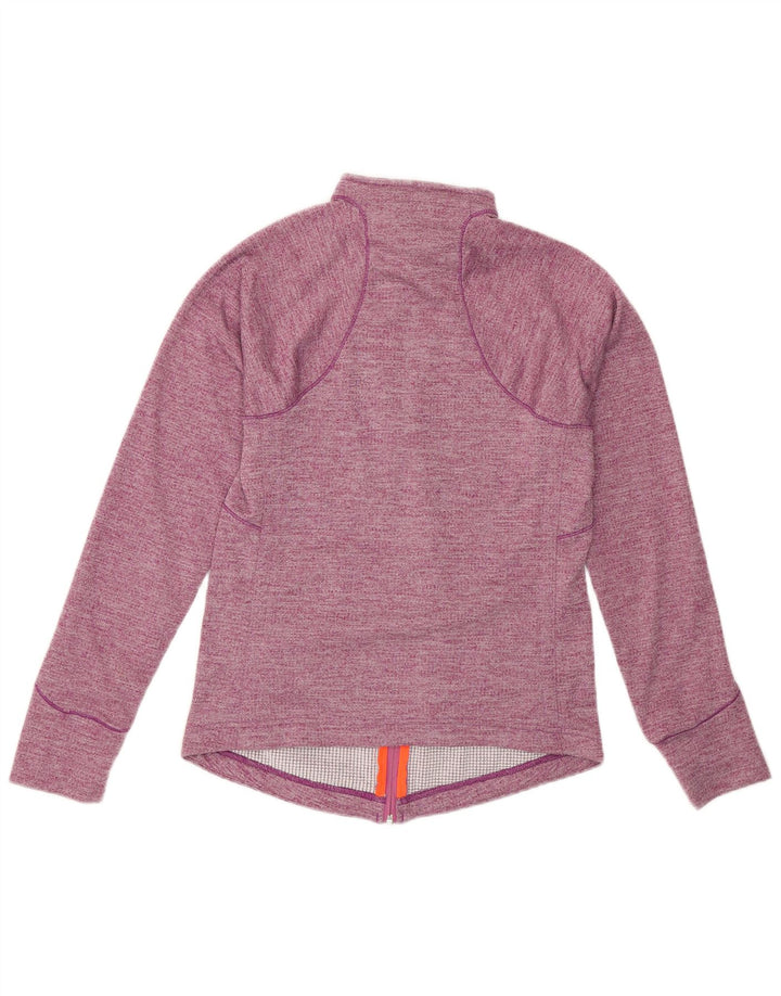 REEBOK Chaqueta de chándal para mujer UK 8/10 Small Púrpura Moteado Poliéster