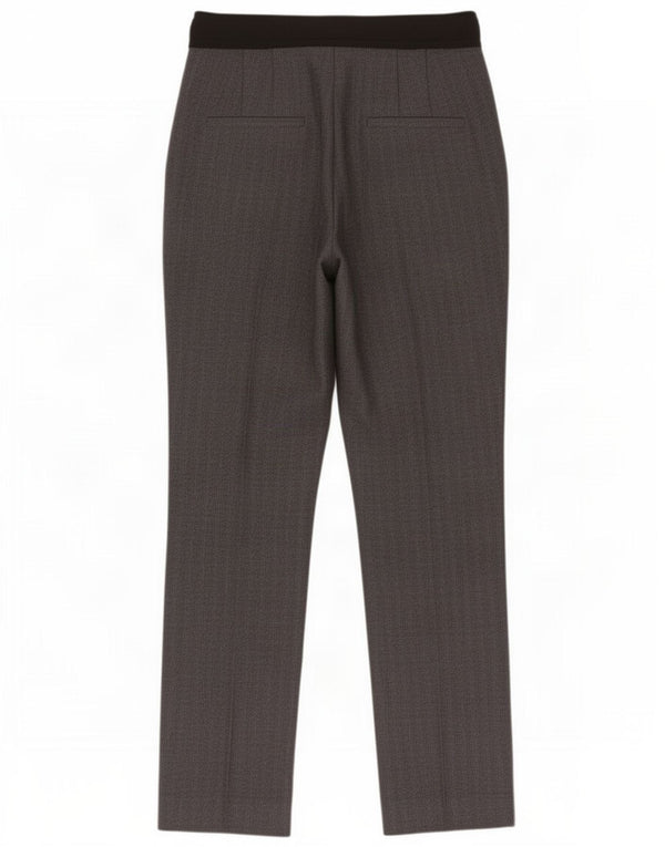 Zara Pantalón Chino Slim Mujer Medium W28 L26 Gris Espiga Poliéster
