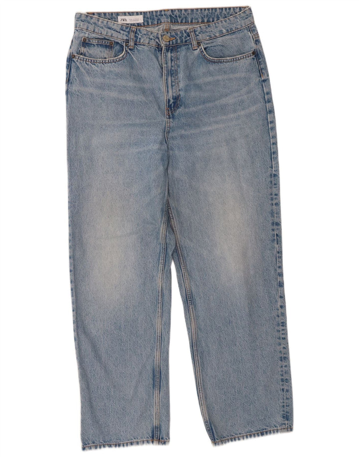 Zara Vaqueros Rectos Mujer EU 46 XL W36 L29 Azul