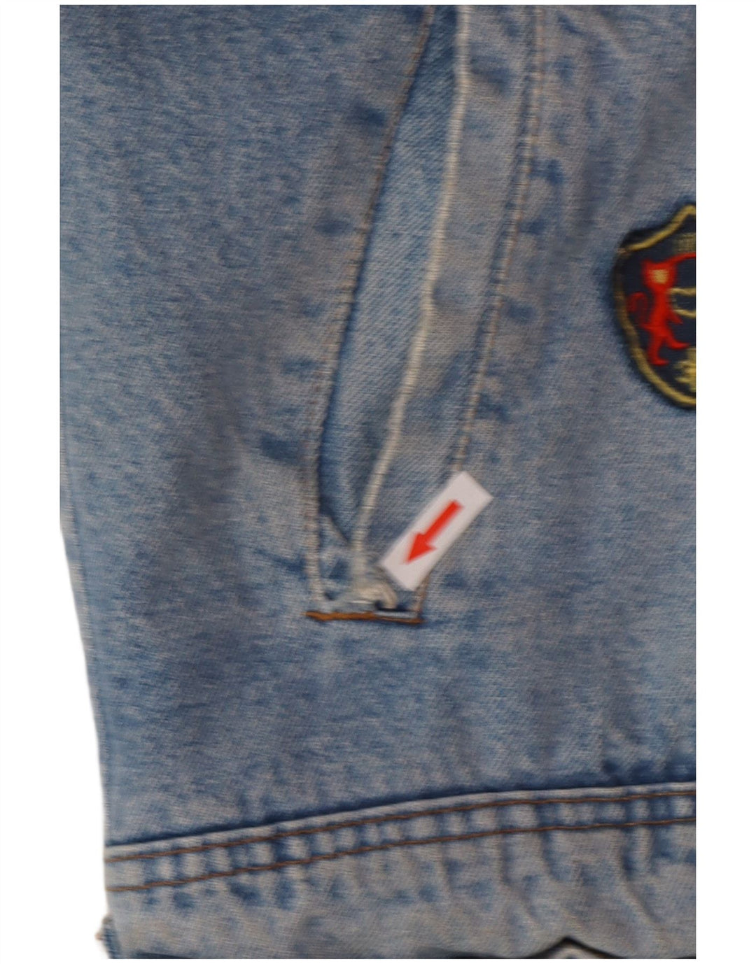 POP 84 Chaqueta vaquera Sherpa para hombre UK 38 Azul medio