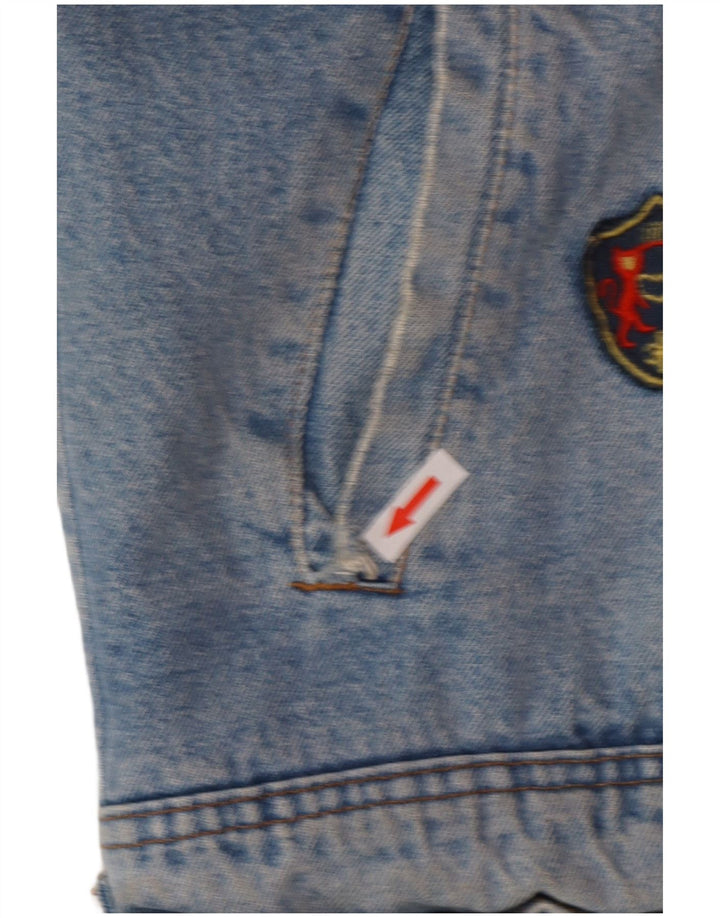 POP 84 Chaqueta vaquera Sherpa para hombre UK 38 Azul medio