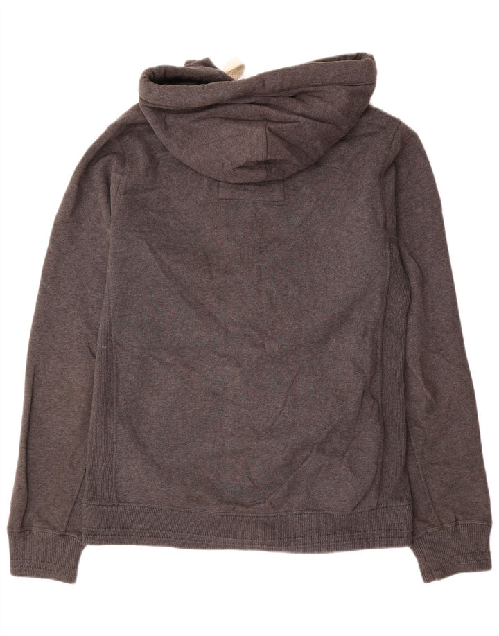 Fat Face - Sudadera con capucha y cremallera para hombre, talla pequeña, algodón gris
