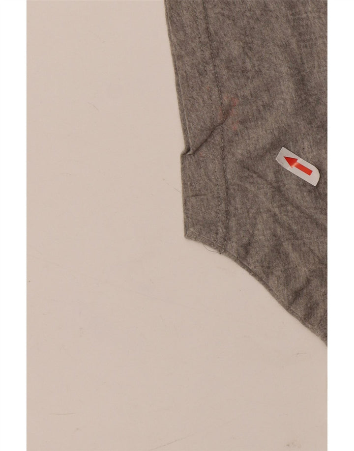 Quiksilver Hombre Regular Fit Graphic Camiseta Top Gris Medio