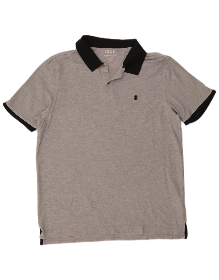 Izod Polo Hombre XL Algodón Color Block Gris