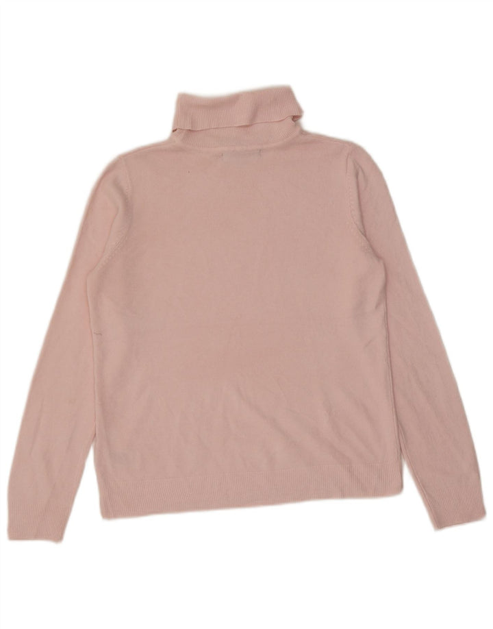 Marks & Spencer - Jersey con cuello vuelto para mujer, talla 40, acrílico rosa mediano