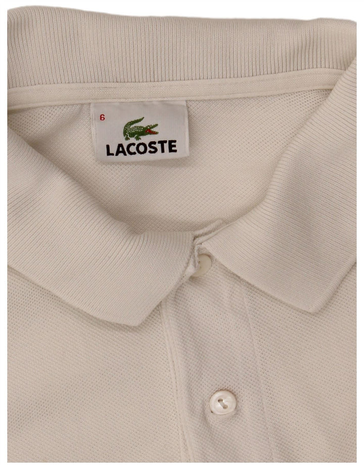 Polo Lacoste Hombre Talla 6 XL Blanco