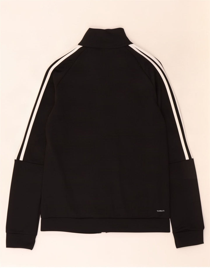 Adidas Mujer Climalite Chándal Top Chaqueta Reino Unido 12/14 Mediano Negro
