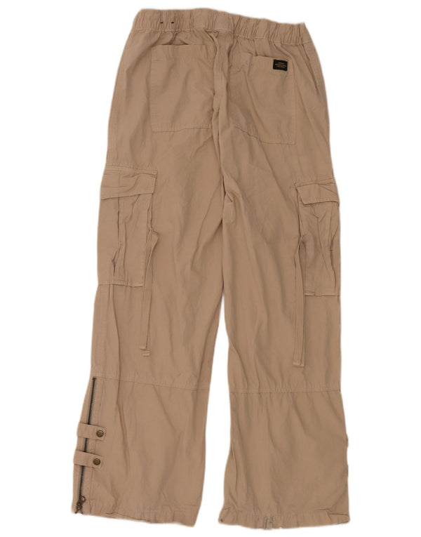 Pantalones cargo de pernera ancha Superdry para mujer W28 L32 Algodón beige