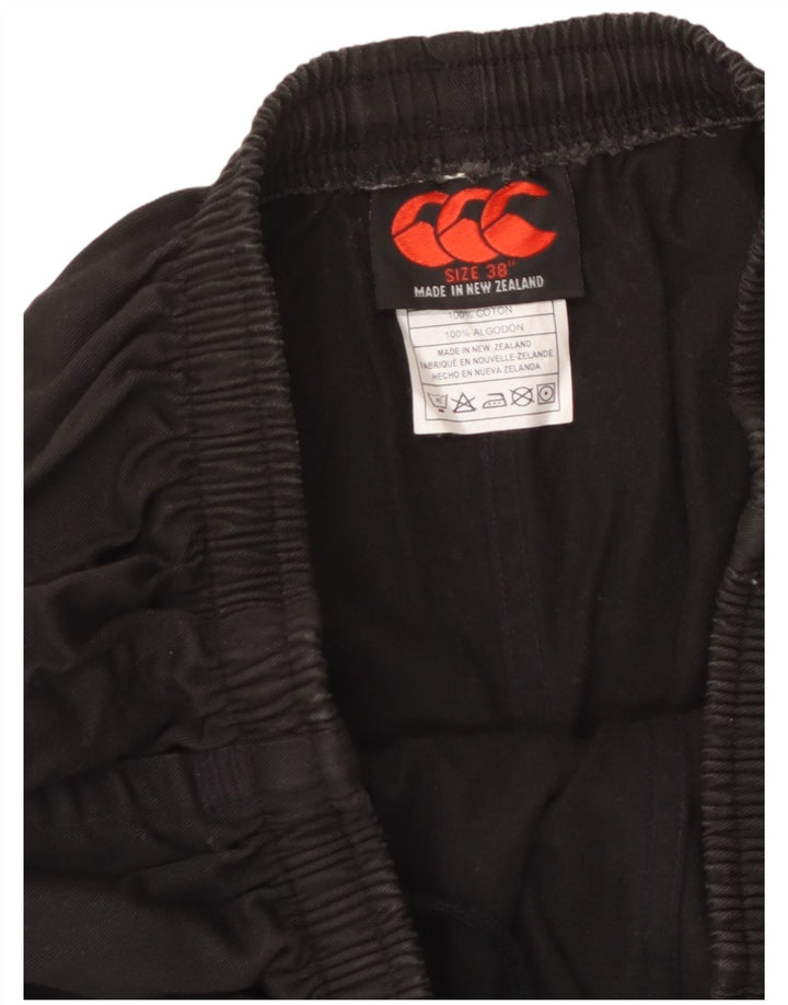 CANTERBURY Pantalones cortos deportivos para hombre XL Algodón negro