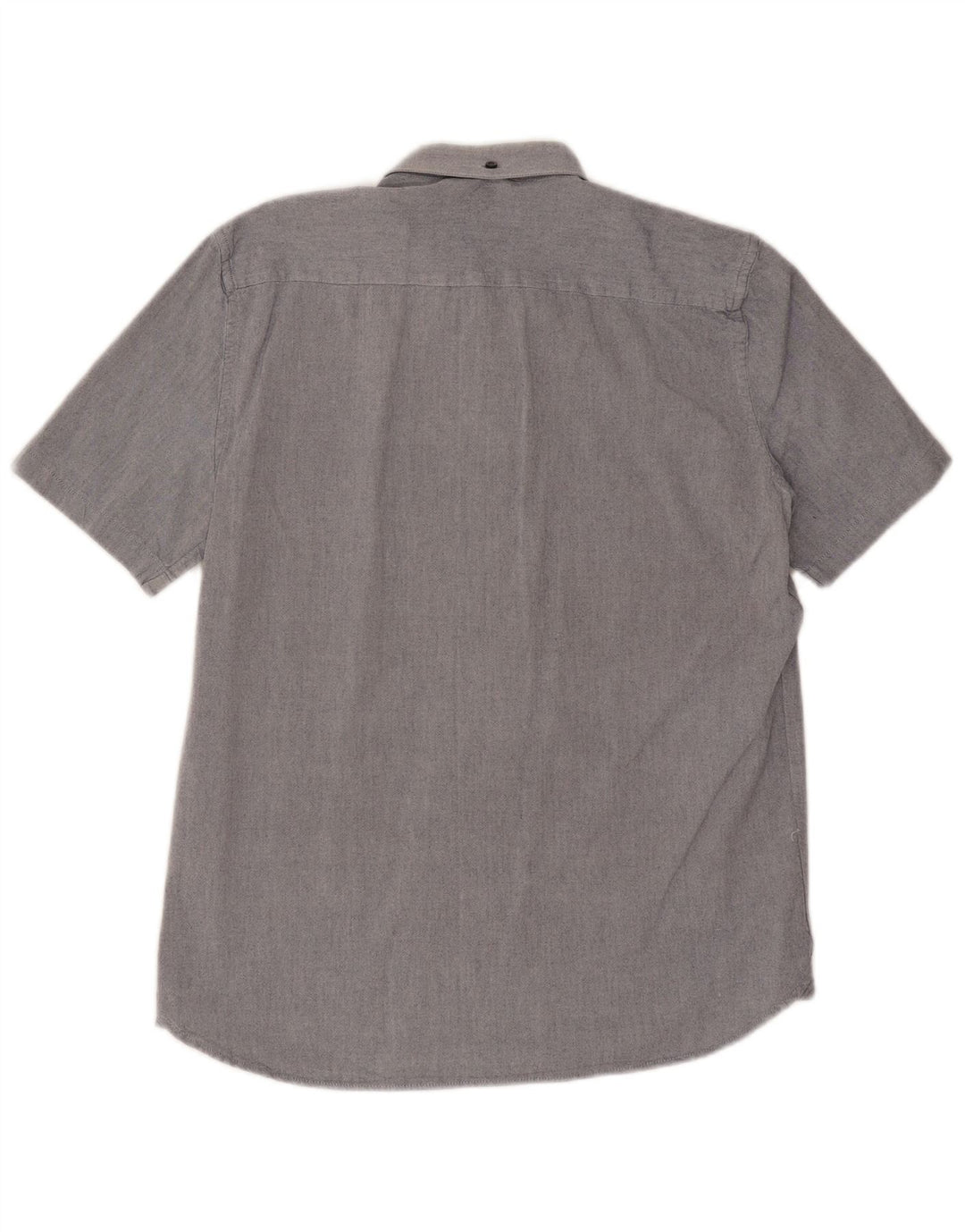 Camisa de manga corta para hombre French Connection de algodón azul medio