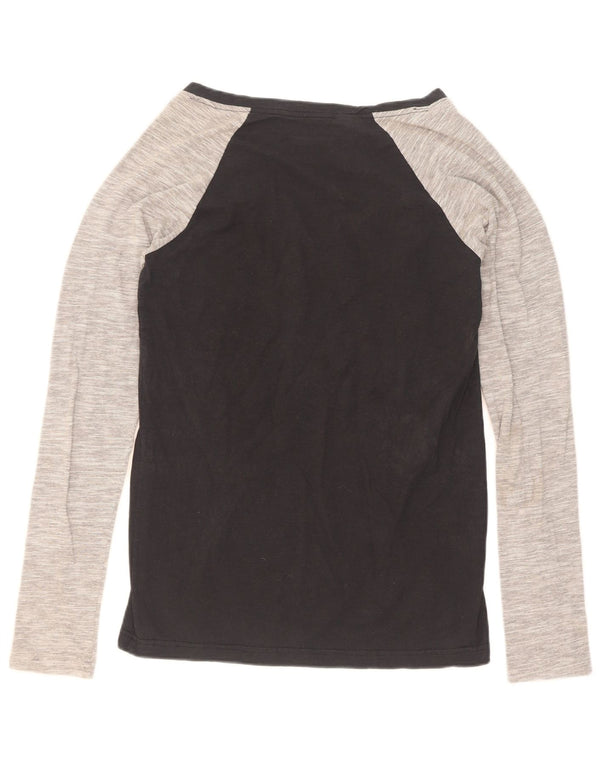 Reebok Minnesota Wild Graphic Top Manga Larga para Mujer UK 40 Grande Negro