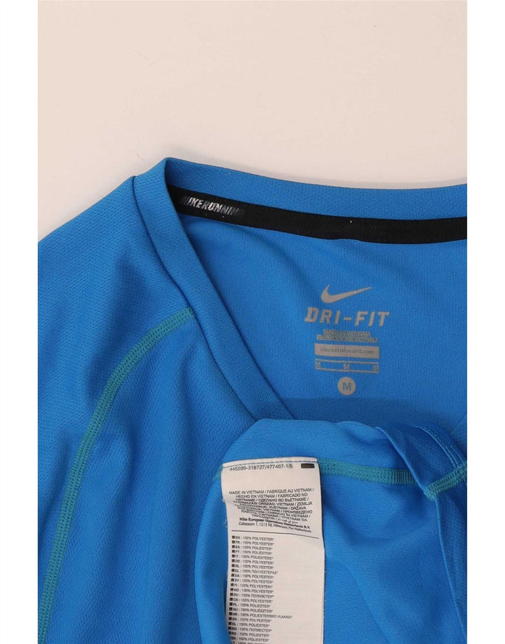 Camiseta Nike Dri Fit para hombre Top poliéster azul medio