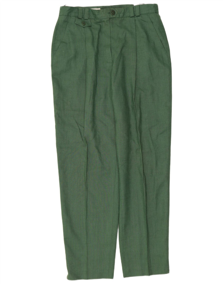 Gerry Weber Pantalones de traje de cintura alta para mujer EU 40 Medium W30 L28 Verde