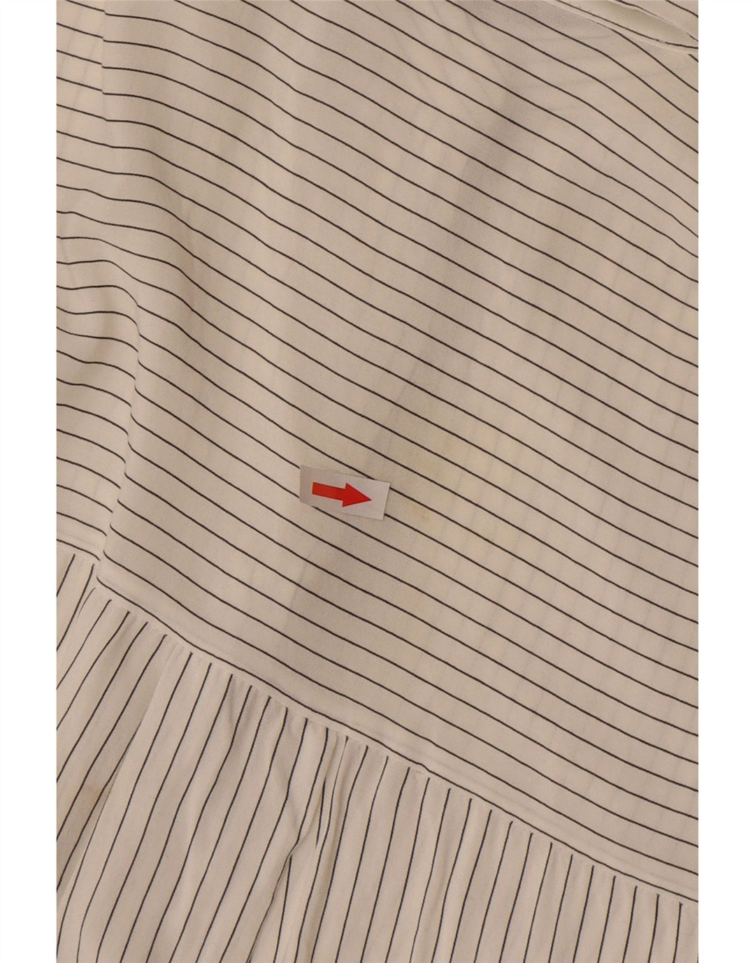Zara Mujer Ver A Través De La Camisa De Jersey Reino Unido 46 Grande De Rayas Blancas