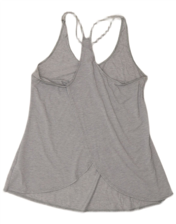 Athleta Mujer Chaleco Top UK 10 Pequeño Gris Poliéster