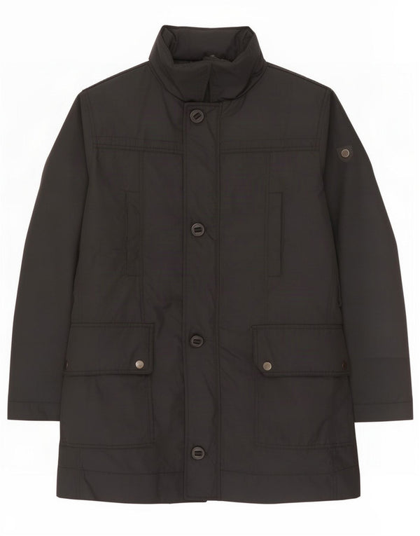Zara Mens Abrigo acolchado Reino Unido 40 Grande Negro