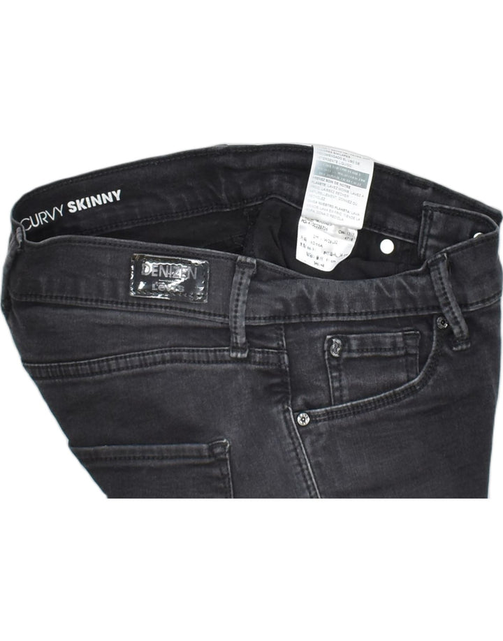 DENIZEN BY LEVI'S Womens Skinny Jeans W26 L32 Black Cotton Classic | Vintage | Thrift | Second-Hand | Used Clothing | Messina Hembry 