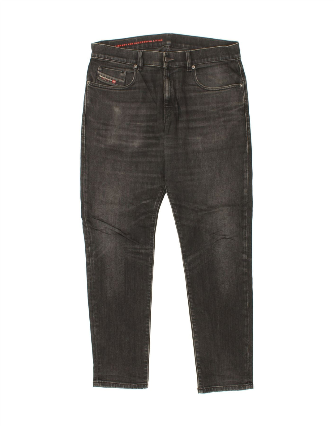 DIESEL Vaqueros Slim Hombre W32 L30 Gris Algodón