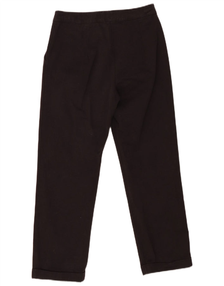 REFRIGIWEAR Pantalones cortos rectos para mujer pequeños W28 L25 algodón negro
