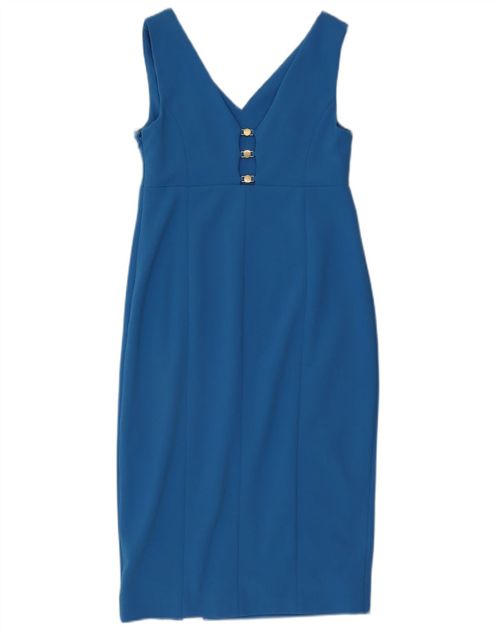 Dkny Vestido tubo sin mangas para mujer US 6 Poliéster azul medio