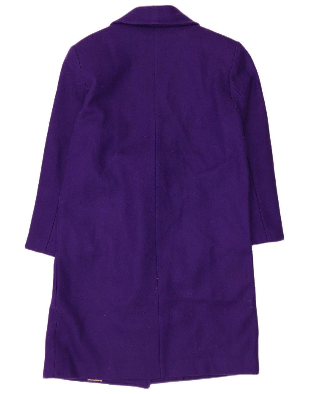 David Benjamin - Abrigo de doble botonadura para mujer, talla 8, lana morada mediana