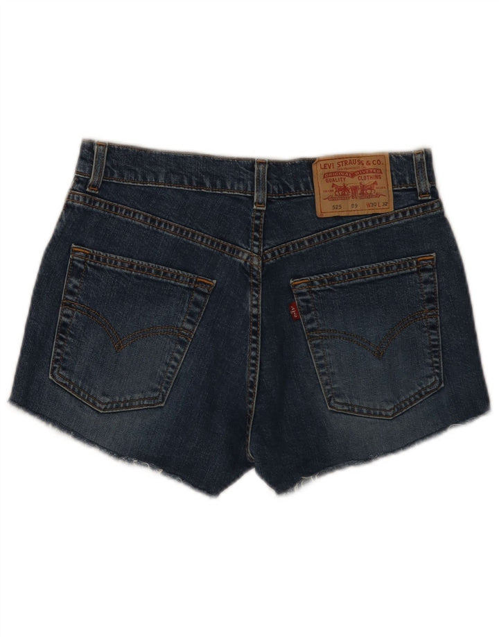 Levi's Mujer 525 Shorts Vaqueros W30 Algodón Azul Medio