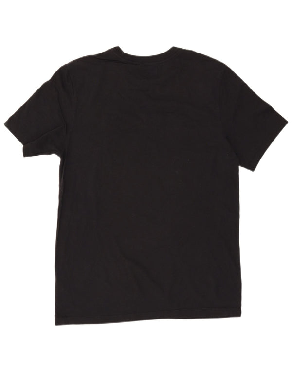 NIKE Camiseta gráfica para hombre Top mediano de algodón negro
