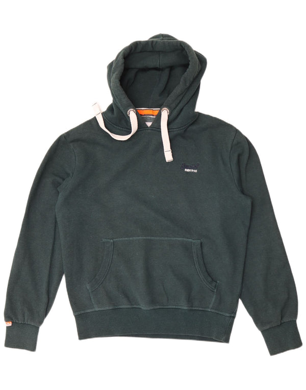 Superdry Jersey con capucha para hombre, talla grande, algodón verde