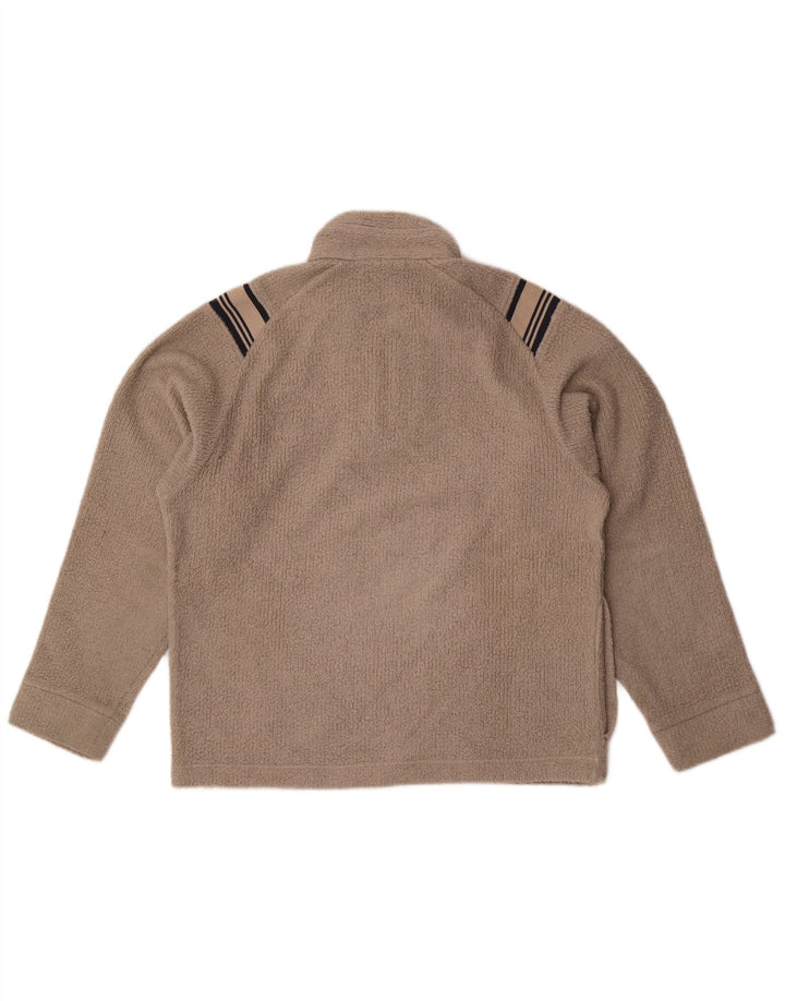 Sergio Tacchini Jersey De Forro Polar Con Cremallera En El Cuello Gris Medio A Rayas
