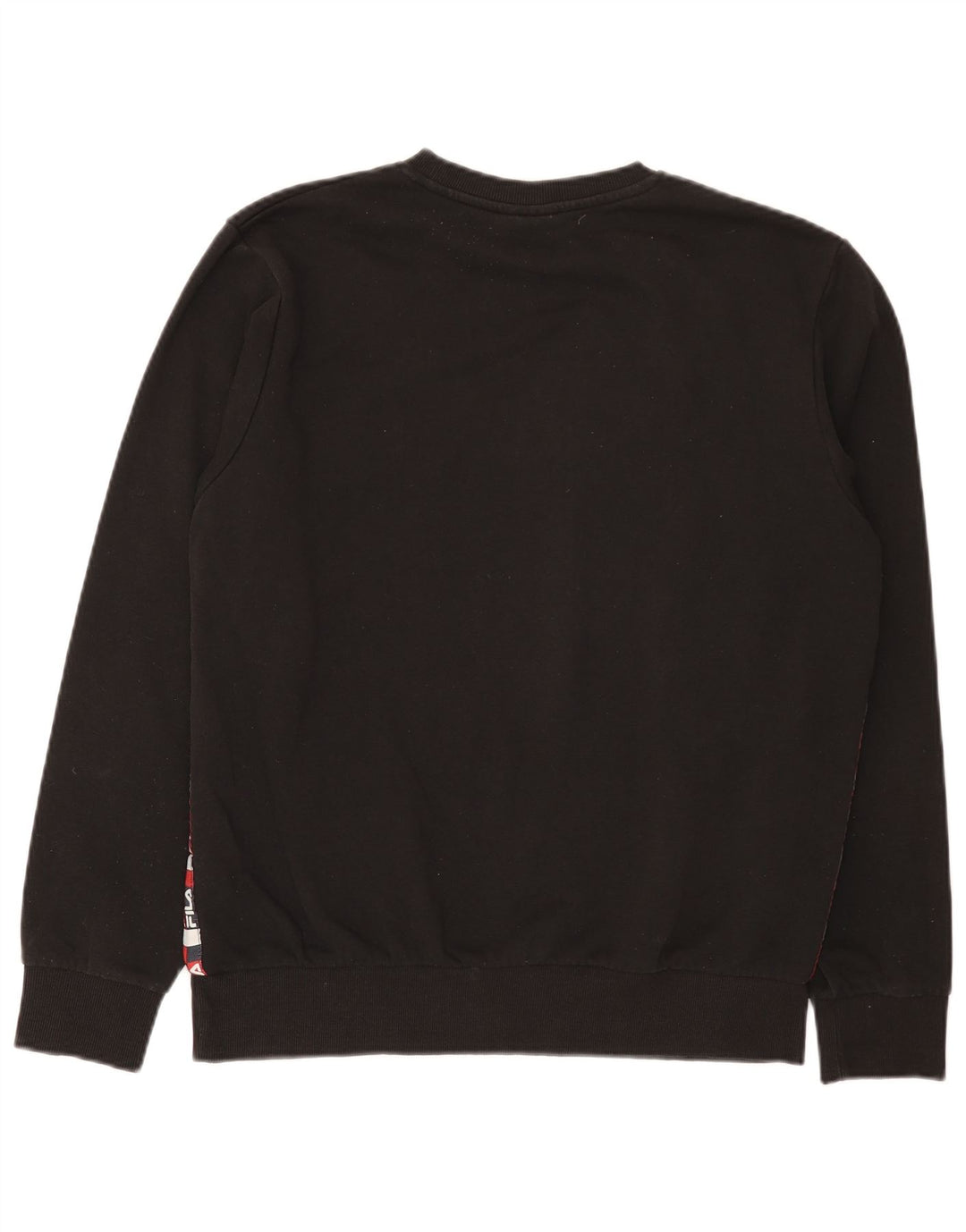 Fila Hombre Graphic Sudadera Jumper Medium Negro Algodón