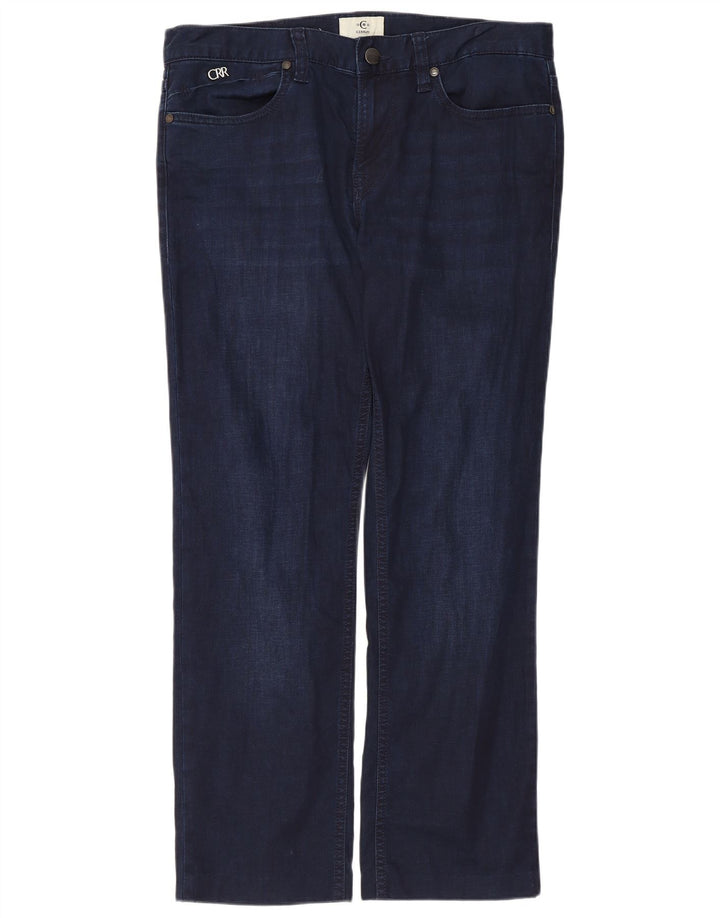 CERRUTI 1881 Vaqueros Rectos Hombre W32 L27 Azul Marino Algodón