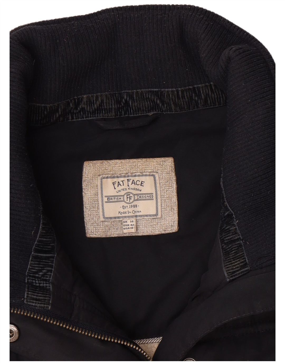 Chaleco acolchado para mujer Fat Face UK 44 Grande Poliéster azul marino
