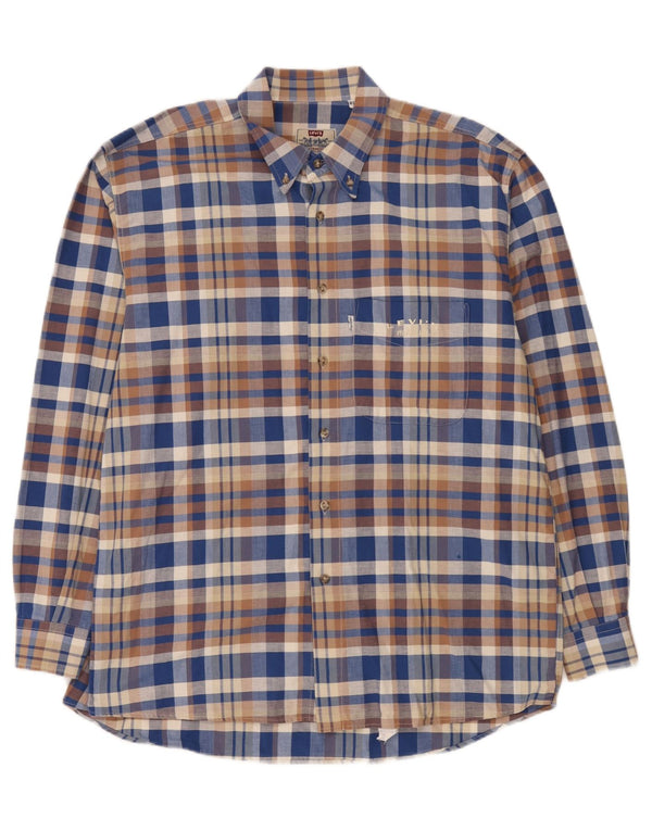 Camisa Levi's Hombre XL Cuadros Azules