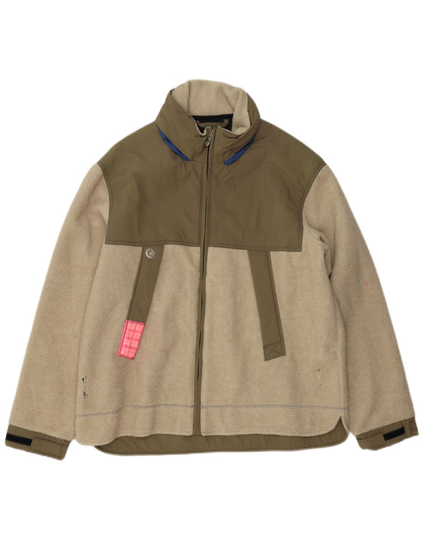 Murphy & Nye Chaqueta polar para hombre UK 44 2XL Verde Colorblock Acrílico