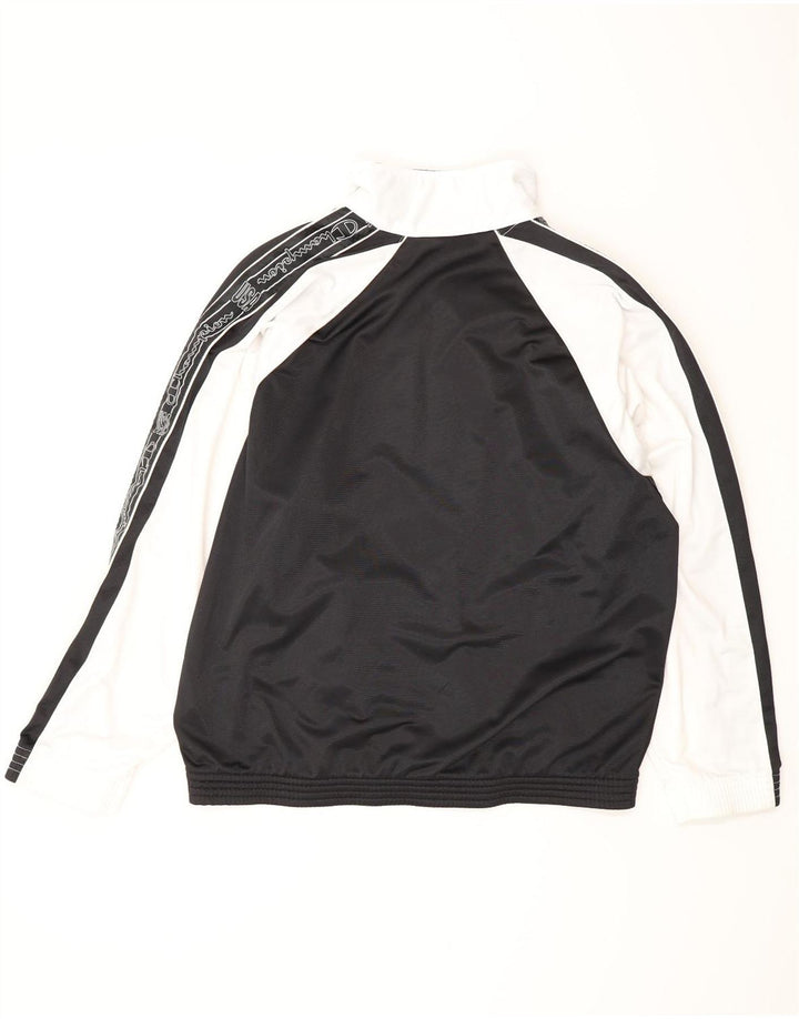 CHAMPION Chaqueta superior de chándal con gráfico para hombre, talla grande, color negro