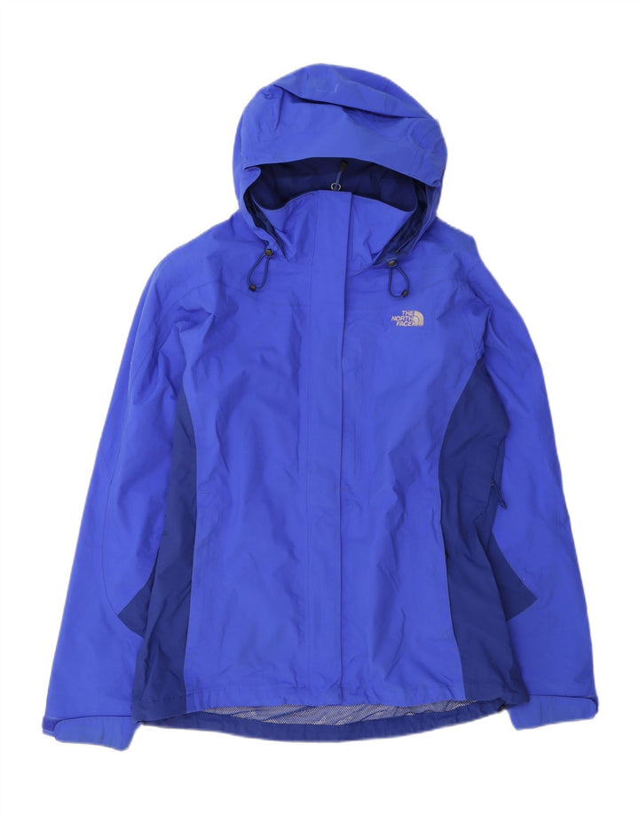 The North Face Chaqueta impermeable con capucha para mujer UK 40 Azul medio Colorblock