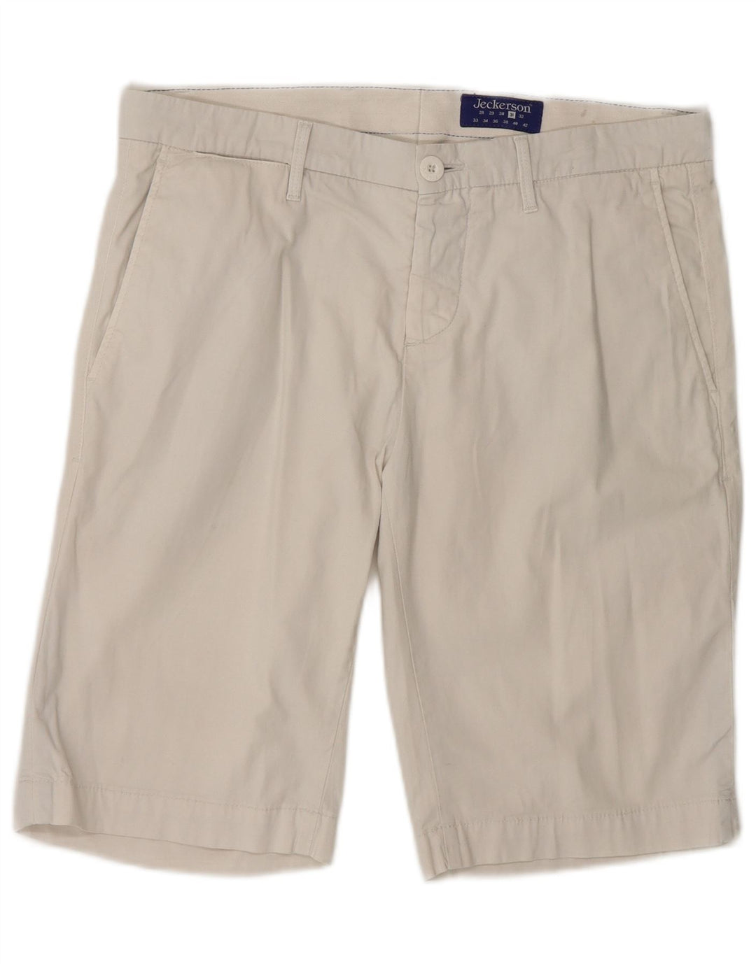 Pantalones cortos chinos Jeckerson para mujer W31 Algodón beige medio