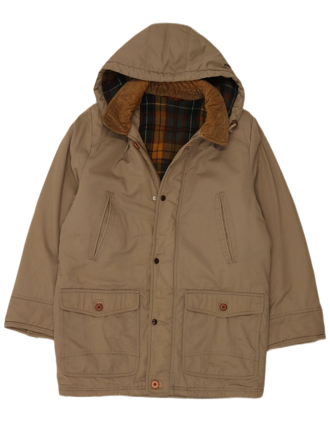 Faciba Abrigo con capucha para hombre IT 54 2XL Poliéster caqui