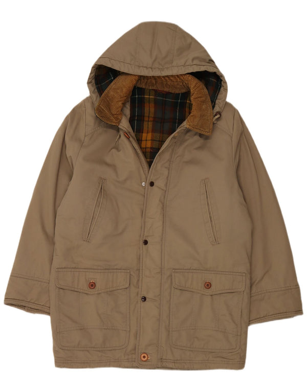 Faciba Abrigo con capucha para hombre IT 54 2XL Poliéster caqui