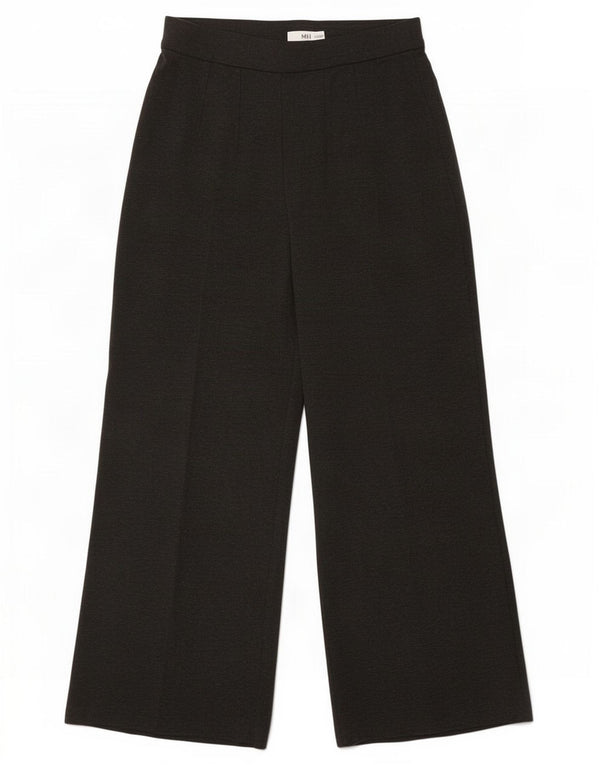 Marks & Spencer Pantalones casuales de pierna ancha para mujer UK 12 Medium W28 L27 Gris