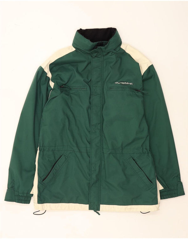 Sunshine Chaqueta cortavientos para hombre UK 42 XL Nylon color block verde