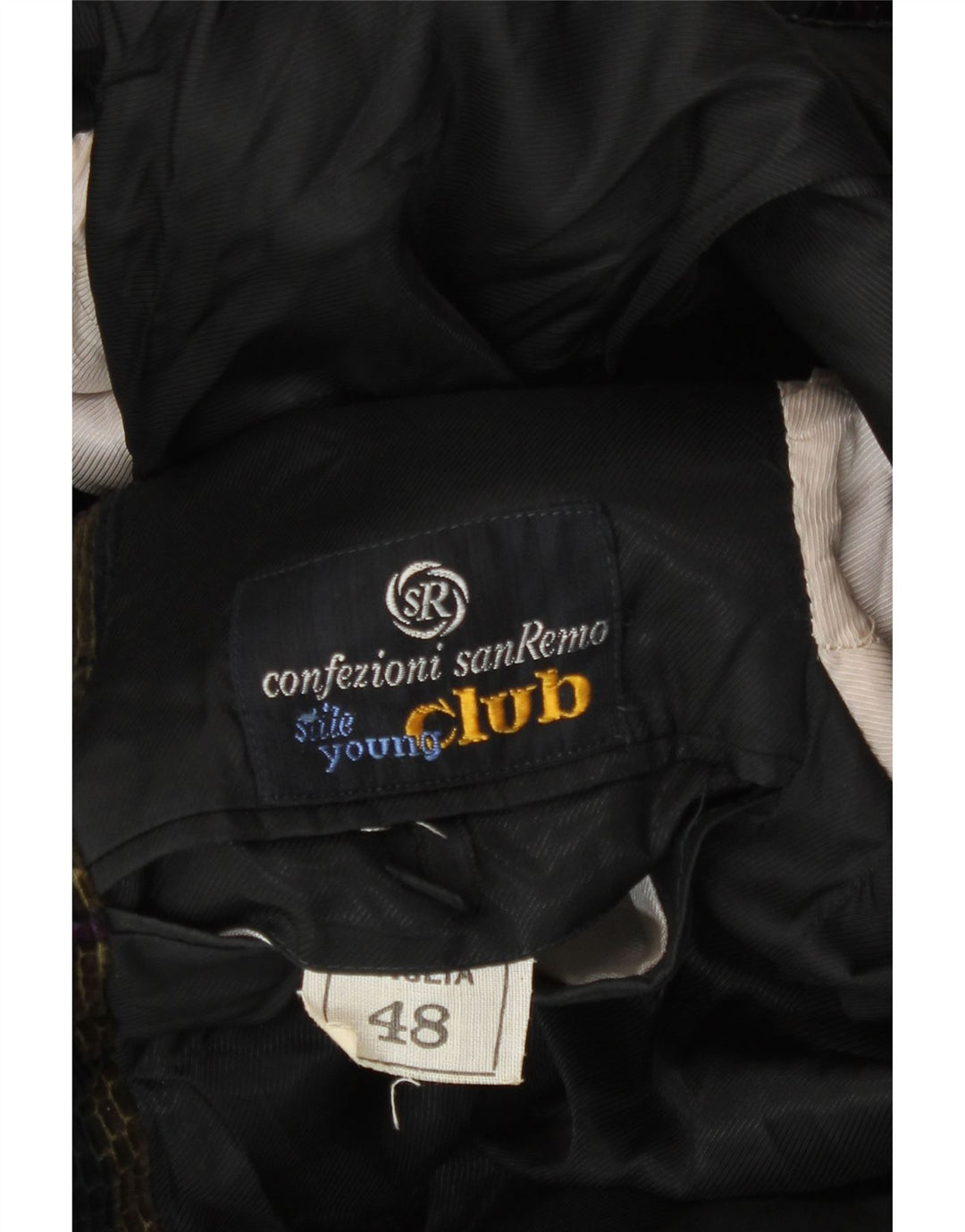 San Remo Chaqueta tipo blazer de 3 botones para hombre IT 48 Cuadros medianos multicolores