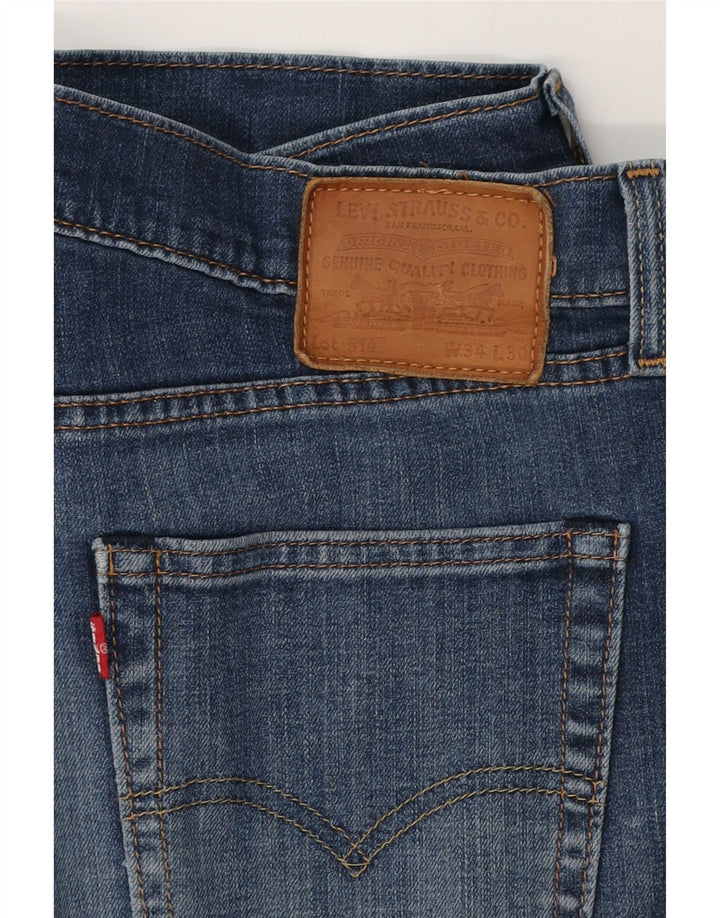 LEVI'S Jeans rectos 514 para hombre W34 L30 Algodón azul