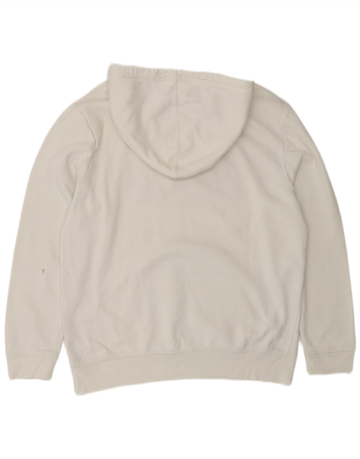 Gap Hombre Sudadera Con Capucha Gráfica Jersey Grande De Algodón Blanco